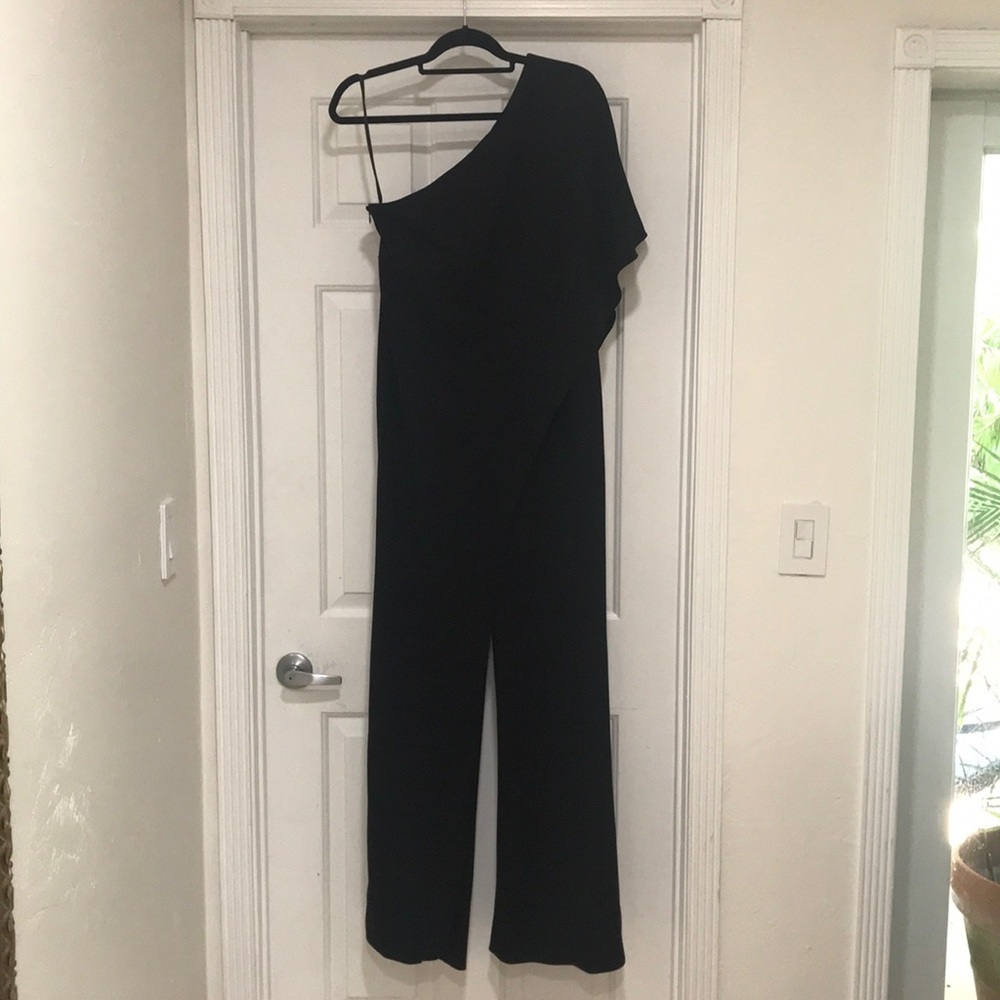 Lauren Ralph Lauren tiered one shoulder jumpsuit